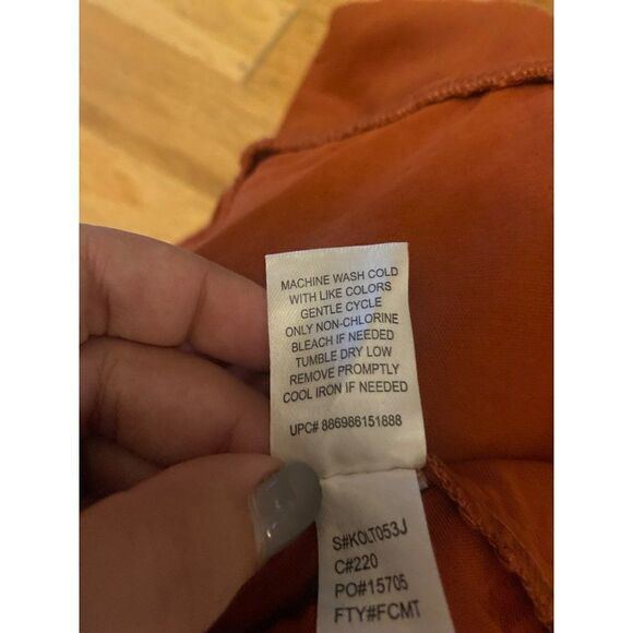 Love to be Spoiled women's rust short cropped casual tank top size XL - Picture 6 of 8